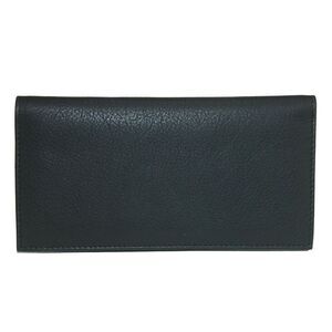 CTM Leather Solid Color Checkbook Cover Wallet